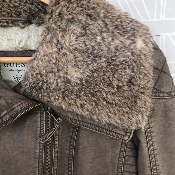 Guess Bomber/motorcycle Jacket - Picture 3 of 9